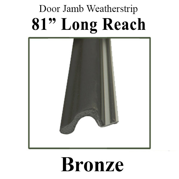 Door Armor Long Reach Weatherstrip | Bronze | 81 inch