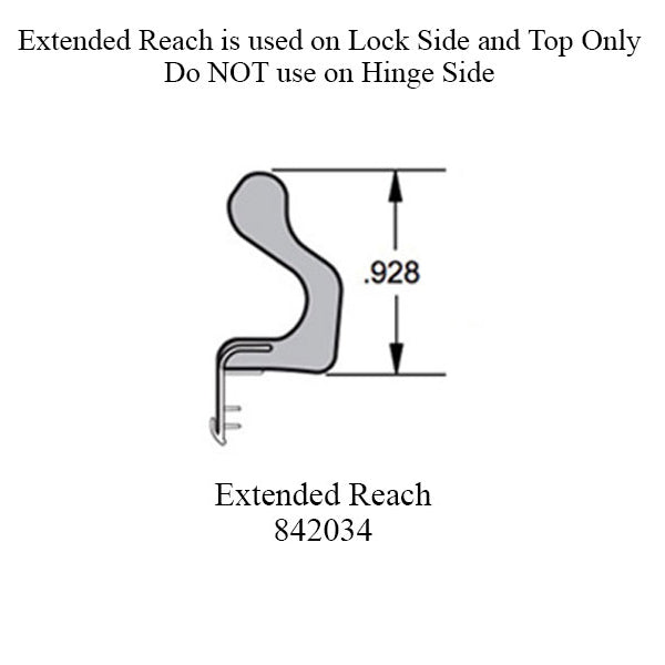 81 Inch Long Reach Bronze Weatherstrip